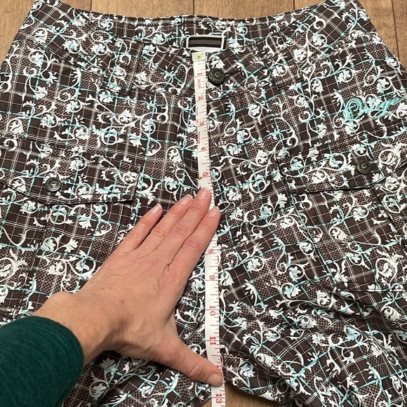 ORAGE WOMENS GIRLS SNOWBOARDING SKI PANTS W/ADJUST BAND brown aqua SZ 16 (XS/S) - Picture 11 of 16